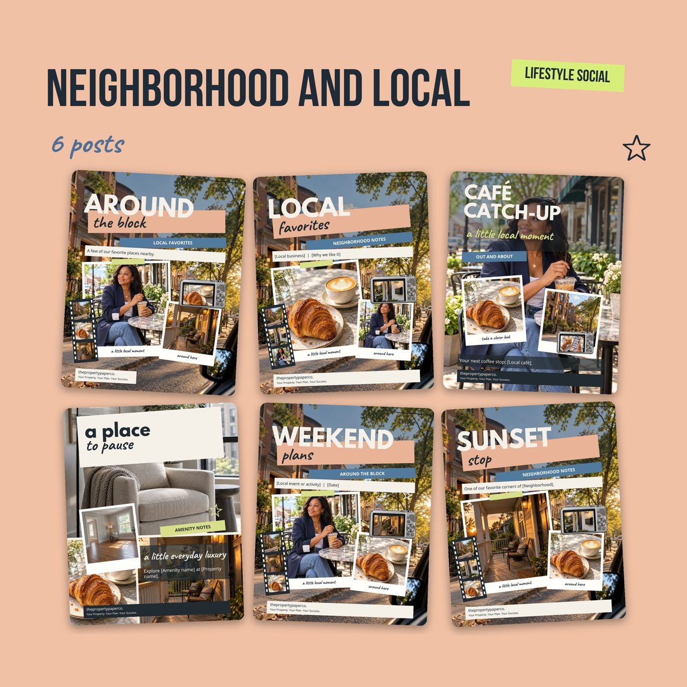 Neighborhood and local: 6 templates, from Lifestyle Social