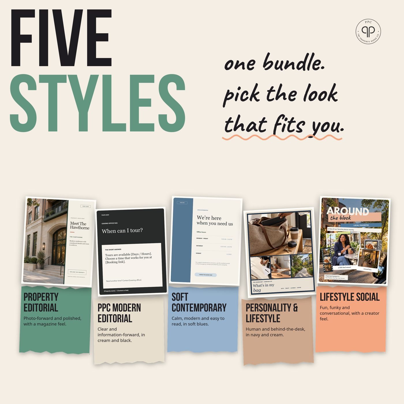 Five styles: Pick the look that fits you, from The Mix & Match Edit