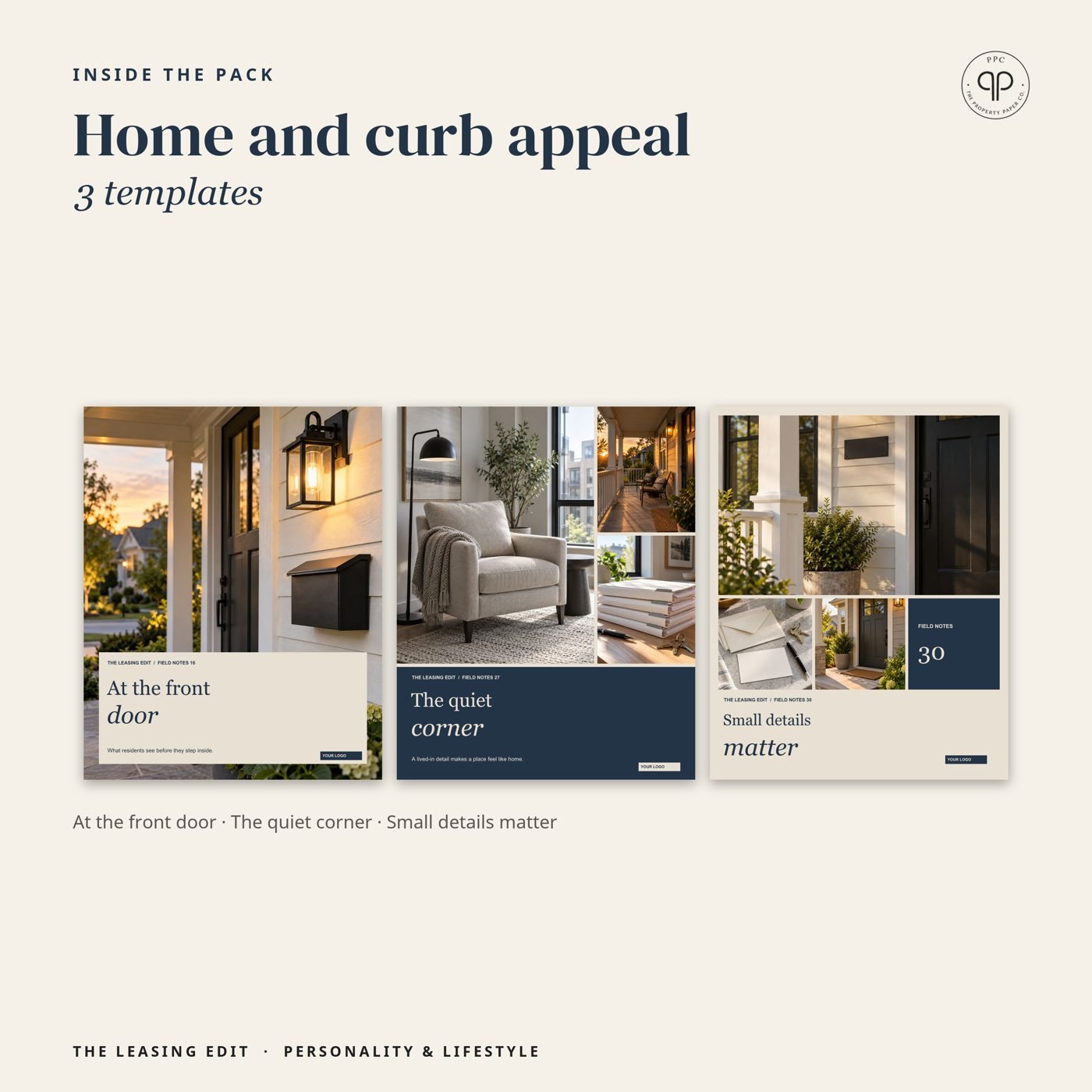Home and curb appeal: 3 templates, from Personality & Lifestyle
