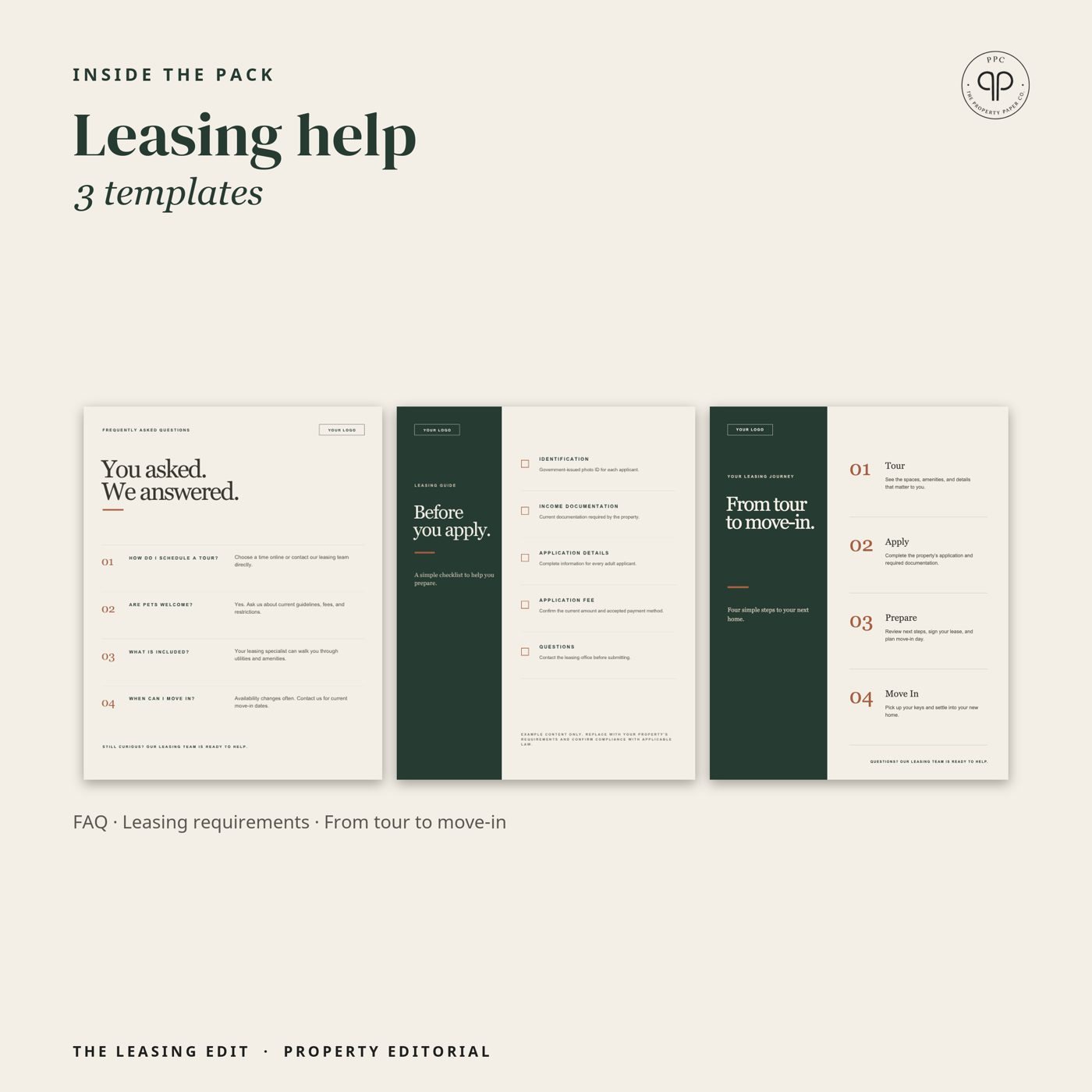 Leasing help: 3 templates, from Property Editorial