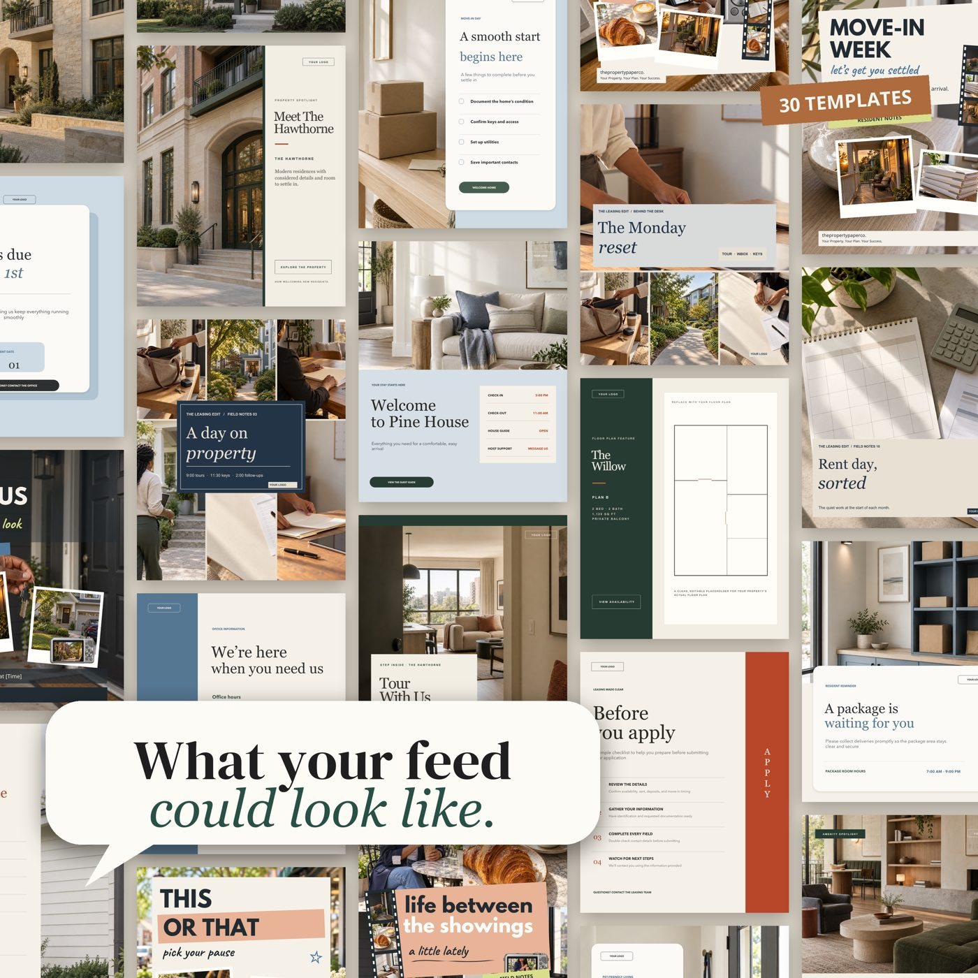 Feed wall: What the feed could look like, from The Signature Collection