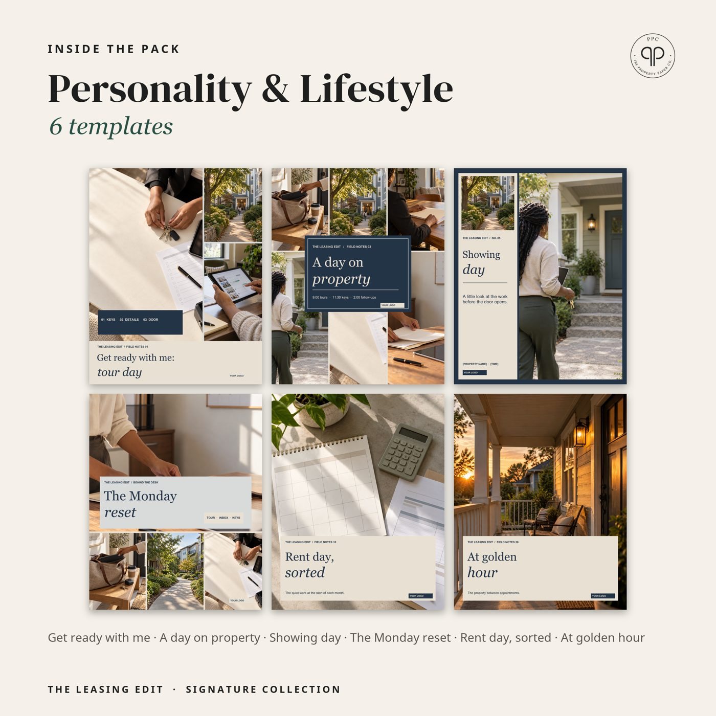 Personality & Lifestyle: 6 templates, from The Signature Collection