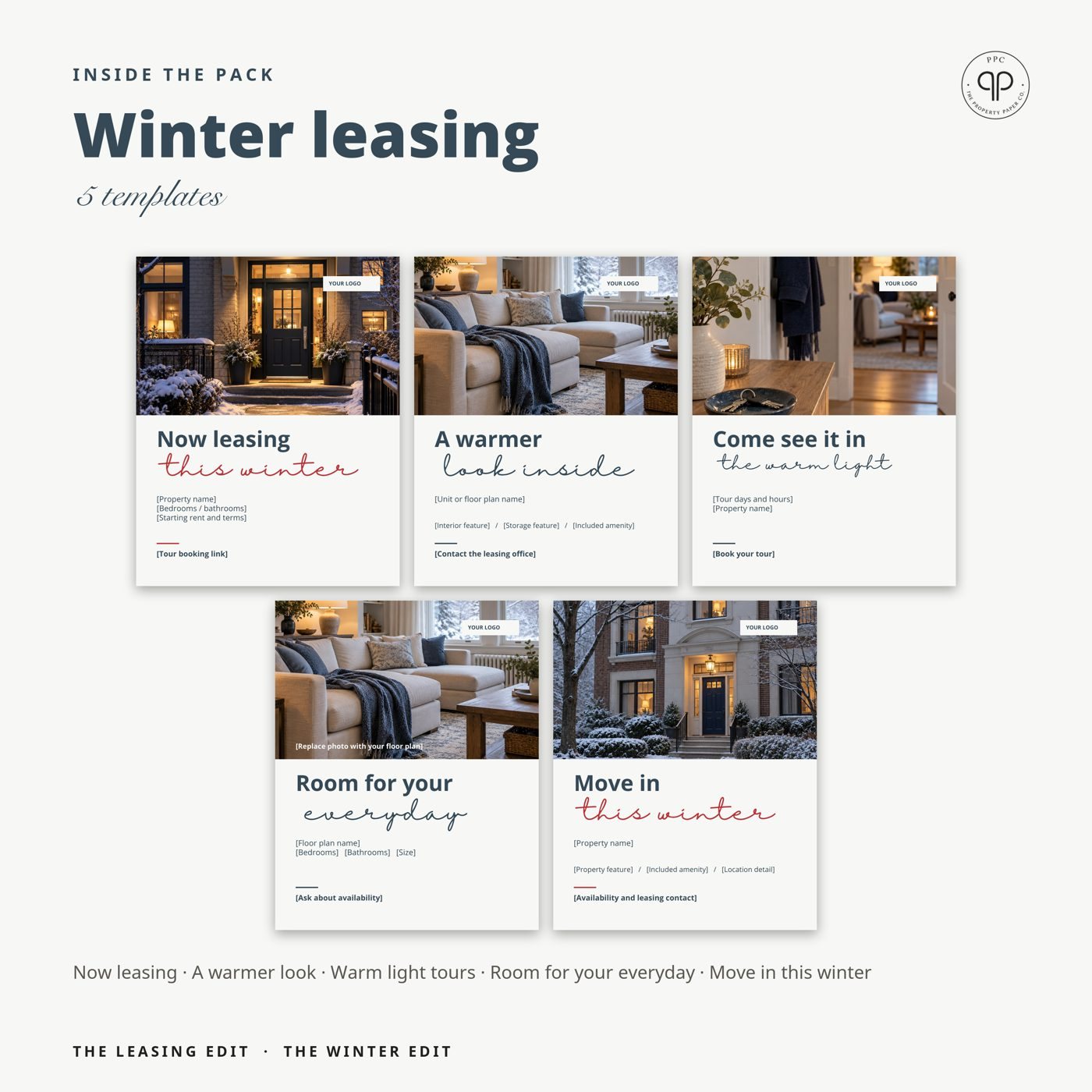 Winter leasing: 5 templates, from The Winter Edit