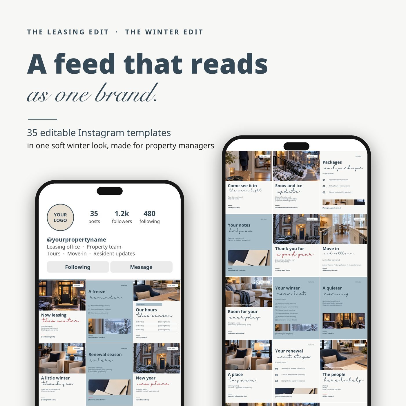 On the grid: One cohesive feed, from The Winter Edit